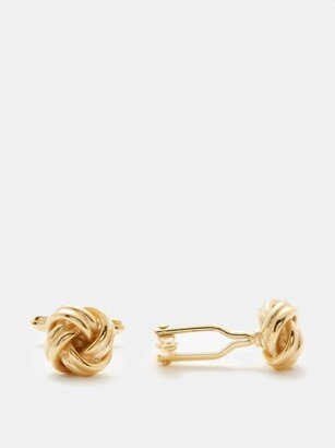 Knotted Gold-plated Cufflinks