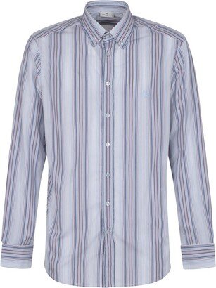Striped Long-Sleeved Shirt-AD