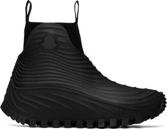 Black Aqua High Rain Boots