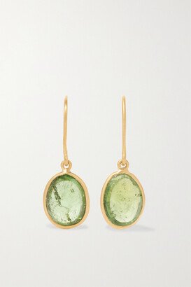 18-karat Gold Tourmaline Earrings - Green