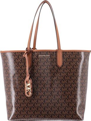 Eliza All-Over Logo Printed Large Tote Bag