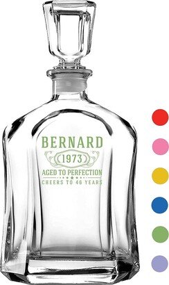 Personalized Printed Whiskey Decanter - Groomsmen Gift-Husband Gift-Christmas Gift-Anniversary Gift Bernard