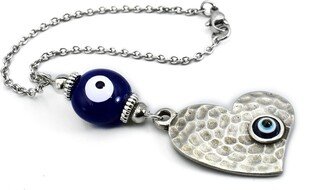 Car Mirror Hanging Accessories, Heart Evil Eye Ornament, Hanger, Decoration, Dangler Gift