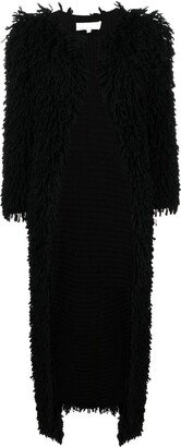 AMI AMALIA Oversized Faux Fur Coat