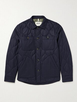 Quilted Padded Virgin Wool-Twill Jacket