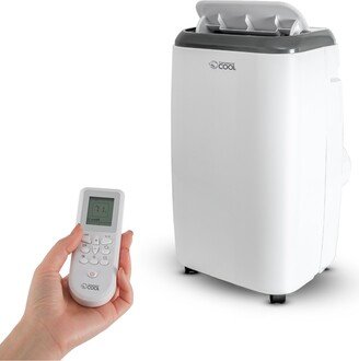 10,000 Btu Sacc/Cec (14,000 Btu Ashrae) Portable Air Conditioner with Remote Control, White