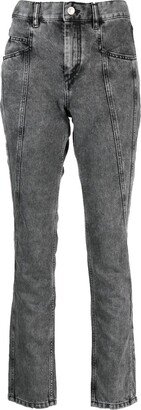 Panelled Skinny Jeans-AA