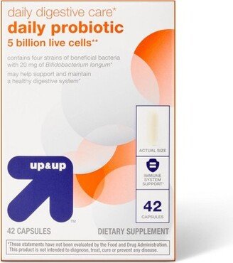 Daily Probiotic Support Capsules - 42ct - up & up™