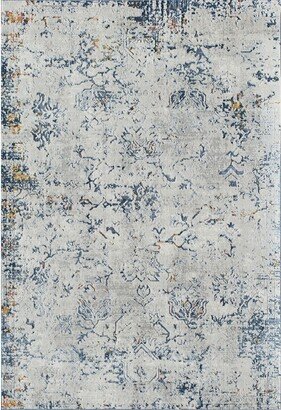 Preston PS55B Seafoam White Transitional Vintage White Area Rug, 8'0X10'0