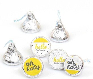 Big Dot Of Happiness Hello Little One - Party Round Candy Sticker Favors (1 sheet of 108)