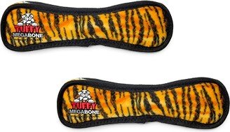 Tuffy Mega Bone Tiger, 2-Pack Dog Toys