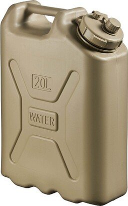Scepter Lightweight BPA 5 Gallon Portable Water Storage Container, Sand (2 Pack)