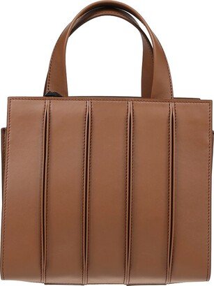 Stripe Detailed Top Handle Bag