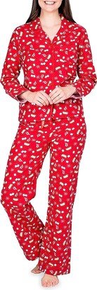 Blis 2-Piece Hot Cocoa Flannel Pajama Set