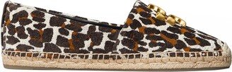 Eleanor Leopard Medallion Espadrilles