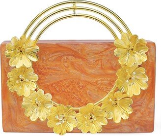 Tiramisu Floral Haven Minaudiere Box Clutch