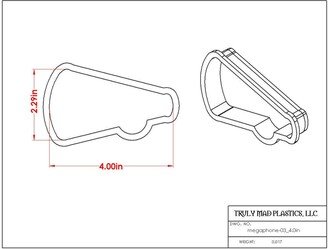 Fast Shipping Megaphone 03 Cookie Cutter