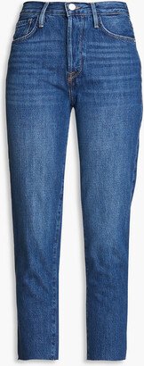 Le Original cropped high-rise tapered jeans