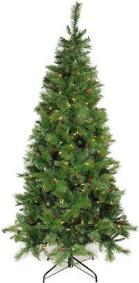 Northlight 7' Prelit Artificial Christmas Tree Slim LED Mount Beacon Pine - Multi Lights