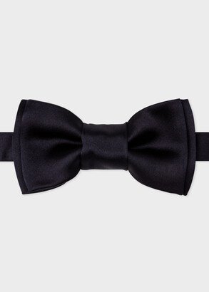 Navy Pre-Tied Silk Bow Tie