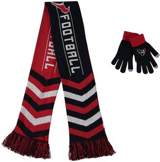 Men's and Women's Foco Navy Houston Texans Glove and Scarf Combo Set