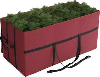 Hastings Home Canvas Christmas Tree Storage Bag for 7.5' Trees - Red