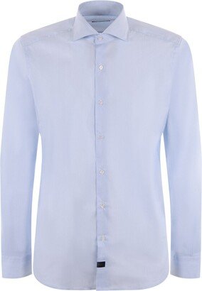 Cutaway Collar Long Sleeved Shirt