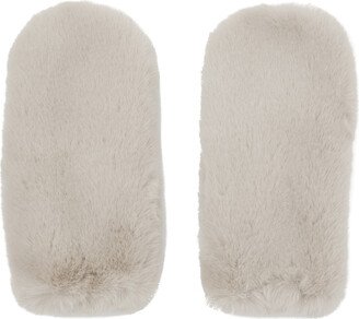 Off-White Charlie Faux-Fur Mittens