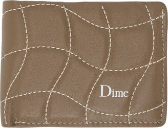 Dime Brown Quilted Wallet