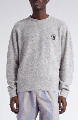 Embroidered Logo Mélange Sweater