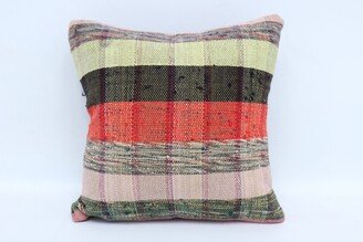 Kilim Pillow, Pillow Cases, Covers, Red Cushion, Striped Mid Century Case, Gift For The Home 3771