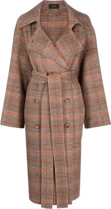 Chatsworth check-pattern coat