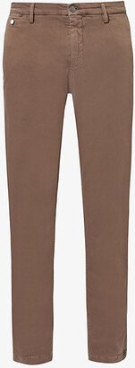 Mens Brown Benni Regular-fit Cotton-blend Denim Jeans