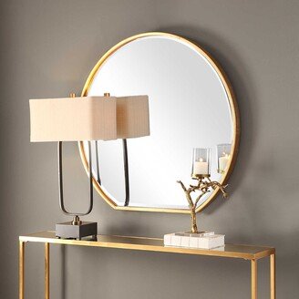 Cabell 40 X 42 Round Contemporary Gold Vanity Bathroom