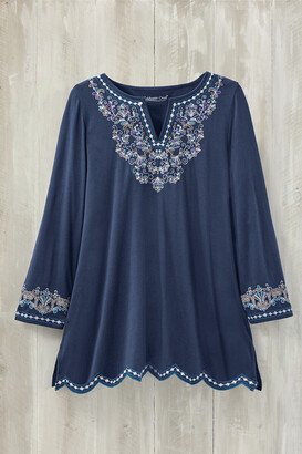 Women's Selina Spirit Tunic Top - Midnight Navy - PS - Petite Size