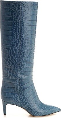 Knee-High Pointed Toe Boots