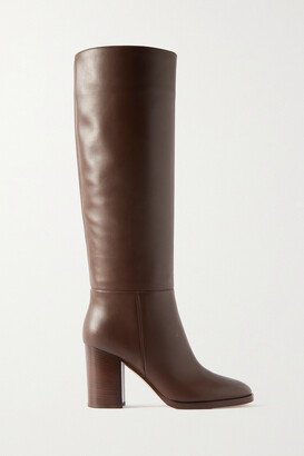 Santiago 85 Leather Knee Boots - Brown