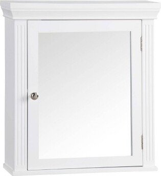 Teamson Home Chestnut Medicine Wall Cabinet White - Elegant Home Fashions