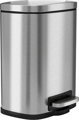 halo quality 1.32gal Premium SoftStep Stainless Steel Step Trash Can