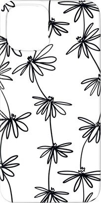 Custom Iphone Cases: Daisy Chain - Black And White Phone Case, Slim Case, Matte, Iphone 11 Pro, White