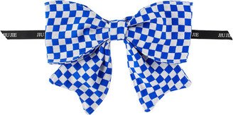 JIU JIE SSENSE Exclusive Blue Check Tree Bow