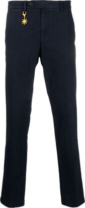 Stretch-Cotton Tapered Trousers