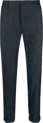 Tapered-Leg Wool Chinos