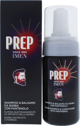 Beard Shampoo and Conditioner with Panthenol by Prep for Men - 3.4 oz Shampoo and Conditioner