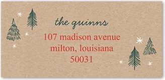 Address Labels: Year In Review Trifold Address Label, Beige, Address Label, Matte