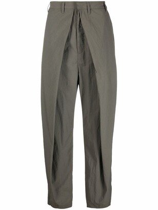 Logo-Embroidered Tapered Trousers-AA