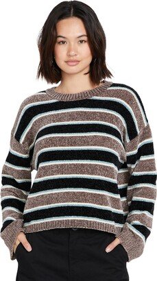 Juniors' Bubble Tea Striped Sweater