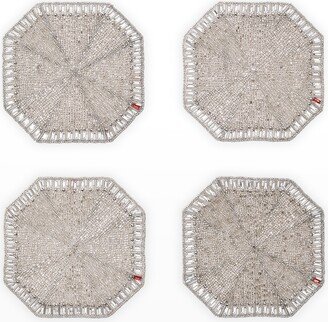 Baccarat x Kim Seybert Louxor Coasters, Set of 4 - White