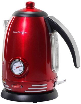 Nostalgia Retro Electric Water Kettle with Strix Thermostat