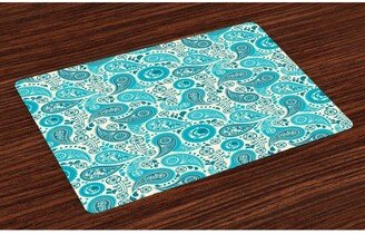 Turquoise Place Mats, Set of 4